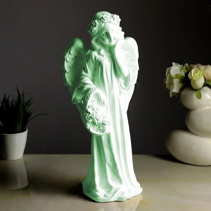 Светящаяся фигура "Ангел девушка с корзиной" 19х20х43см от компании Интернет-гипермаркет «MOLL» - фото 1