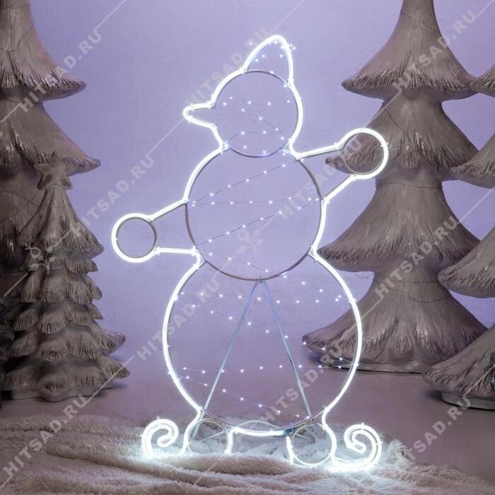 Светящаяся фигура Снеговик большой от компании Интернет-гипермаркет «MOLL» - фото 1