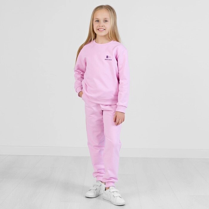 Свитшот для девочек, рост 104 см, цвет лавандовый от компании Интернет-гипермаркет «MOLL» - фото 1