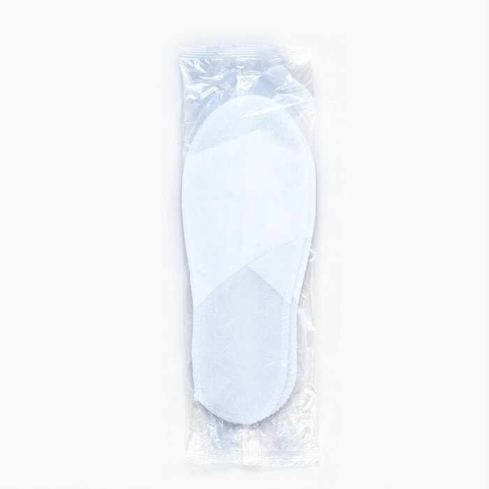 Тапочки одноразовые Антикризисные, 4 мм, белые * 25 шт. от компании Интернет-гипермаркет «MOLL» - фото 1