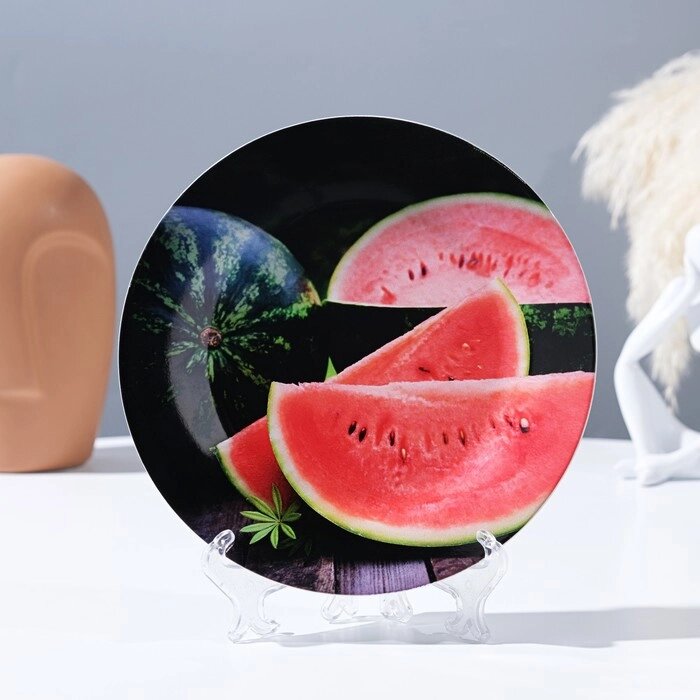 Тарелка декоративная "Привет из лета", настенная, D = 17,5 см от компании Интернет-гипермаркет «MOLL» - фото 1