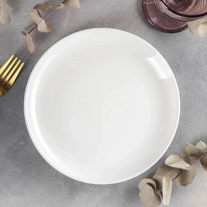 Тарелка десертная Olivia Pro, d=20 см, с утолщённым краем, цвет белый от компании Интернет-гипермаркет «MOLL» - фото 1