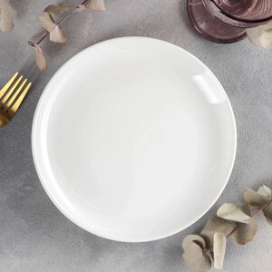 Тарелка десертная Olivia Pro, d=20 см, с утолщённым краем, цвет белый