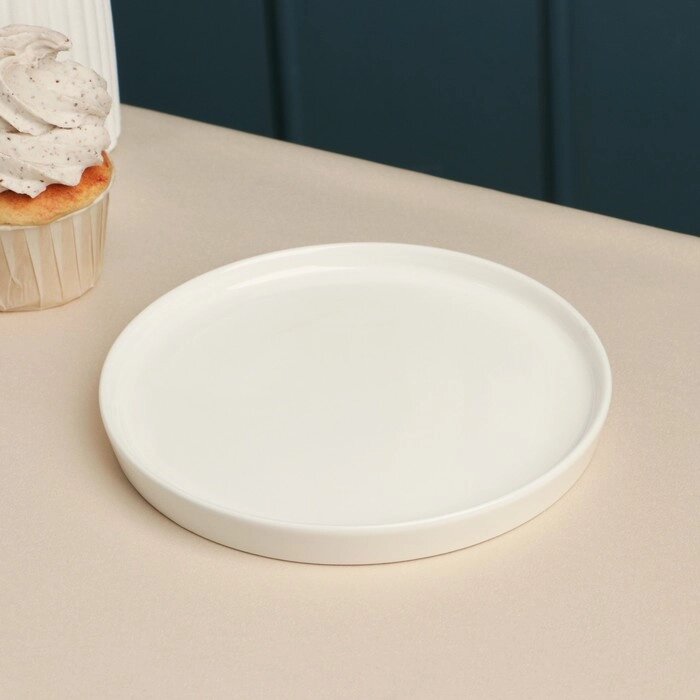Тарелка десертная "Sola", 17 см, белая, фарфор от компании Интернет-гипермаркет «MOLL» - фото 1