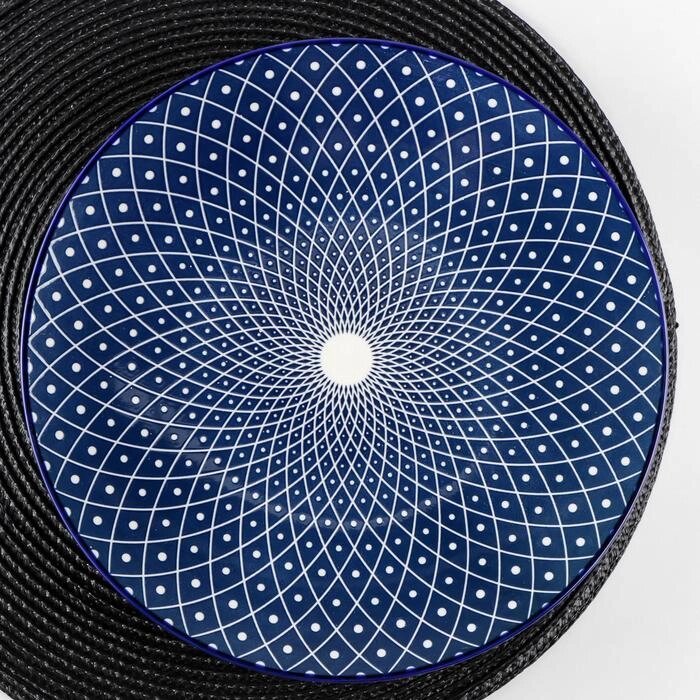 Тарелка Доляна "Бодом", d=26,7 см, цвет синий от компании Интернет-гипермаркет «MOLL» - фото 1