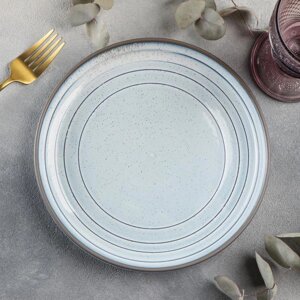 Тарелка обеденная Magistro Garland, 222,5 см, цвет белый с синим