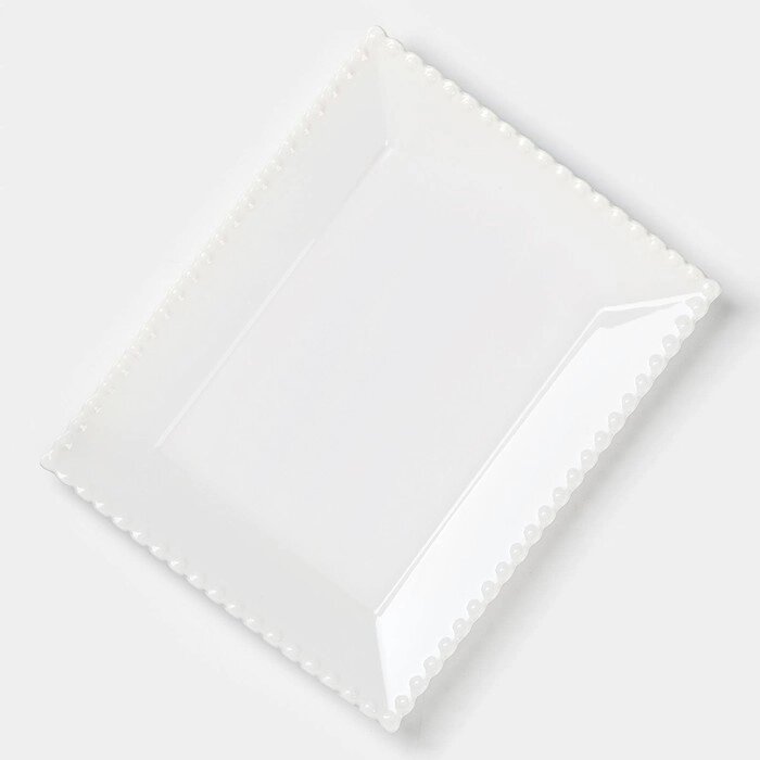 Тарелка обеденная Magistro "Лакомка", 2520 см, цвет белый от компании Интернет-гипермаркет «MOLL» - фото 1