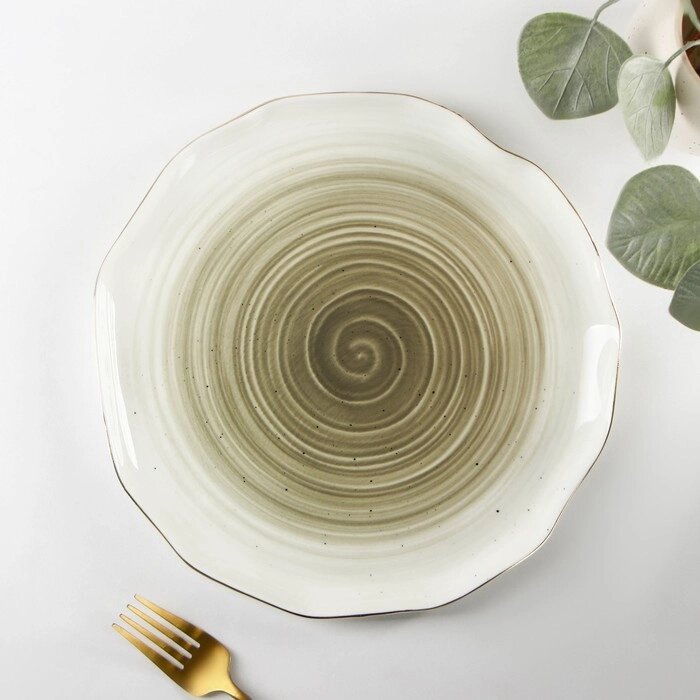Тарелка обеденная "Млечный путь", d=25 см, цвет серый от компании Интернет-гипермаркет «MOLL» - фото 1