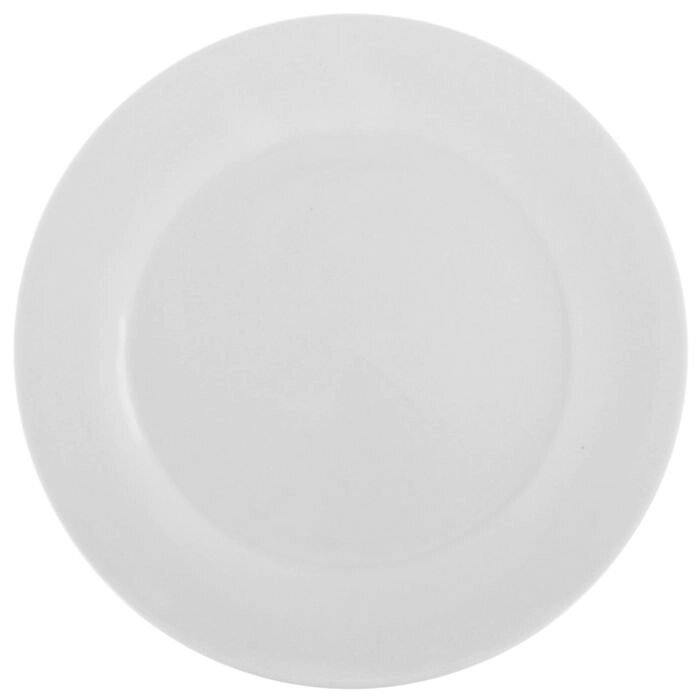 Тарелка обеденная с утолщённым краем "White Label", 25252 см, цвет белый от компании Интернет-гипермаркет «MOLL» - фото 1