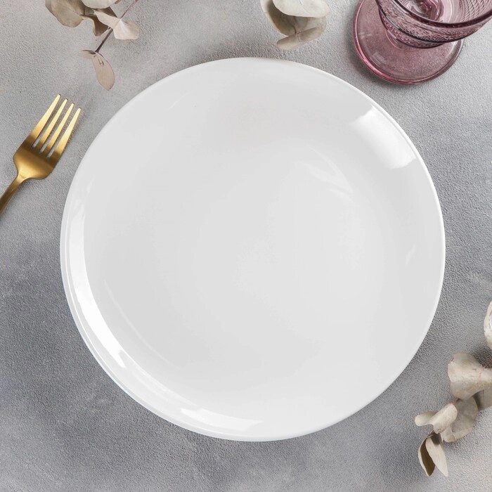Тарелка обеденная Wilmax Olivia Pro, d=25,5 см, с утолщённым краем от компании Интернет-гипермаркет «MOLL» - фото 1