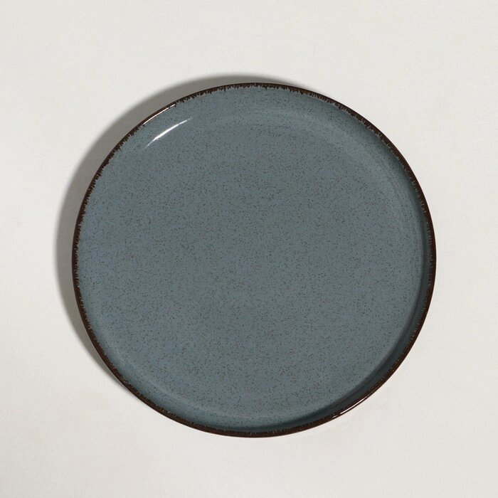 Тарелка "Pearl", d=19 см, синяя, фарфор от компании Интернет-гипермаркет «MOLL» - фото 1