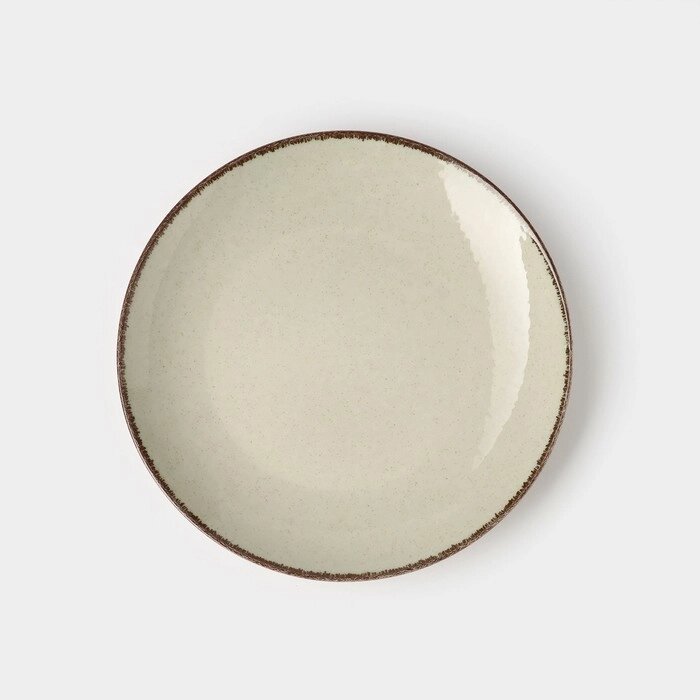 Тарелка Pearl, d=25 см, цвет мятный, фарфор от компании Интернет-гипермаркет «MOLL» - фото 1