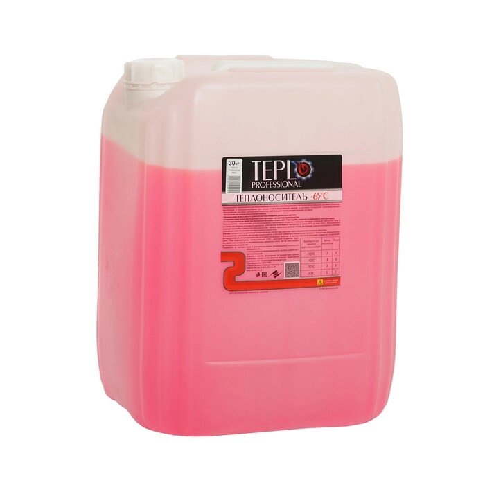 Теплоноситель TEPLO Professional - 65, основа этиленгликоль, концентрат, 30 кг от компании Интернет-гипермаркет «MOLL» - фото 1