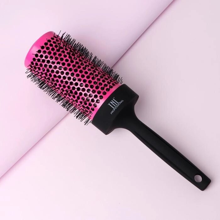 Термобрашинг профессиональный, d = 5,4 см, цвет розовый/чёрный от компании Интернет-гипермаркет «MOLL» - фото 1