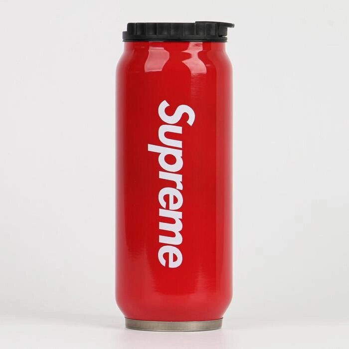 Термокружка "Supreme", 400  мл, сохраняет тепло 6 ч, красная , 6.5х13 см от компании Интернет-гипермаркет «MOLL» - фото 1