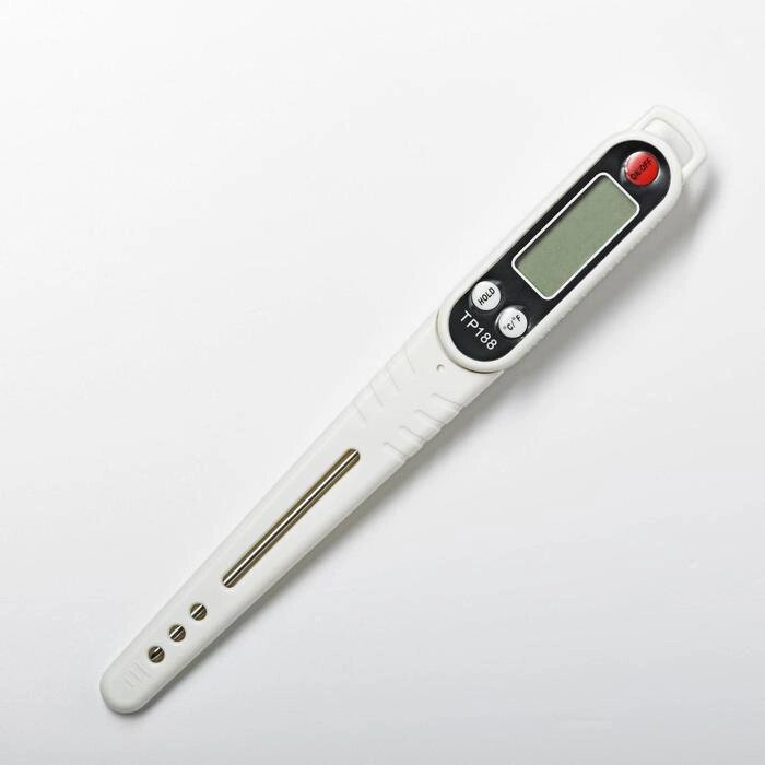 Термометр для пищи электронный на батарейках, с чехлом от компании Интернет-гипермаркет «MOLL» - фото 1