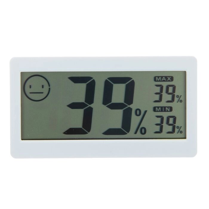 Термометр LTR-11, электронный, с гигрометром, белый от компании Интернет-гипермаркет «MOLL» - фото 1