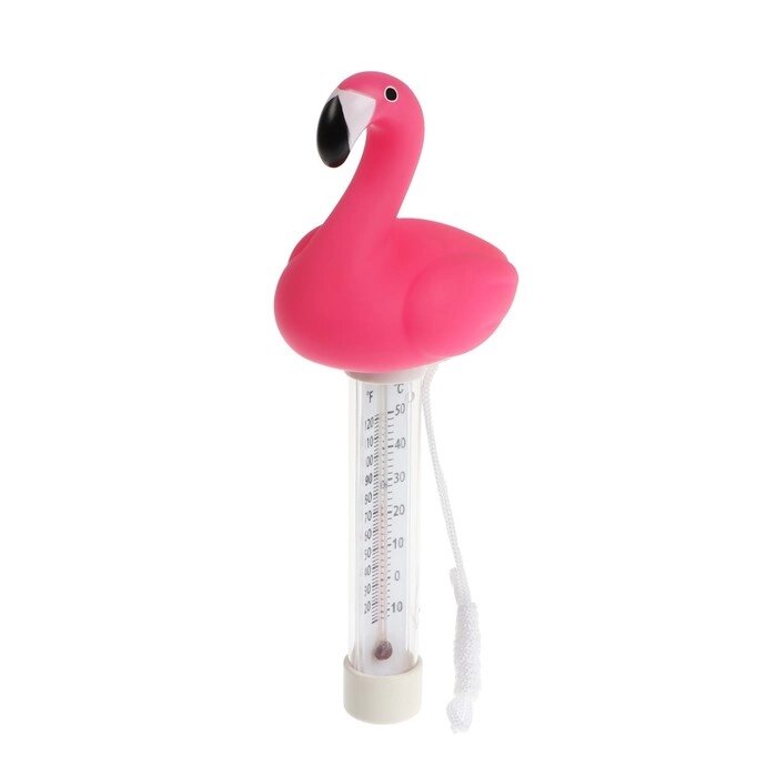 Термометр плавающий для бассейна, фламинго от компании Интернет-гипермаркет «MOLL» - фото 1