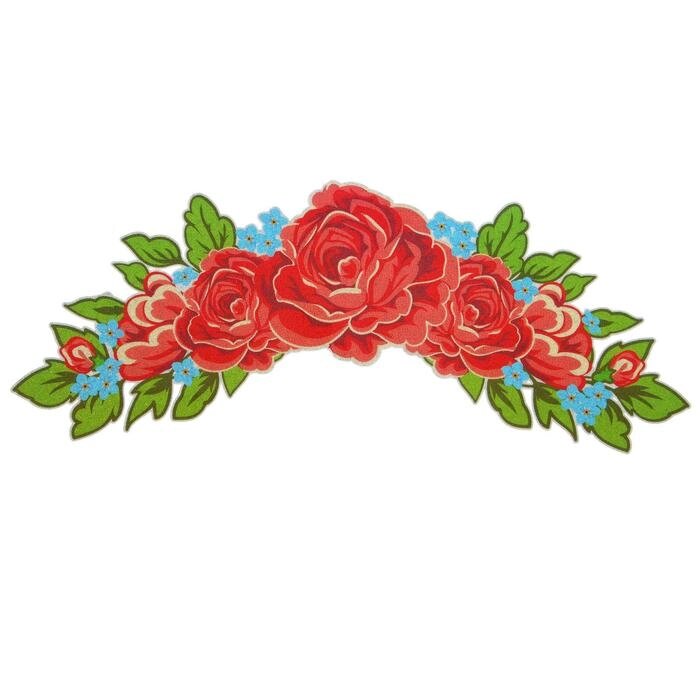 Термонаклейка "Розы центральные", 27 х 10,5 см, набор 10 шт. от компании Интернет-гипермаркет «MOLL» - фото 1