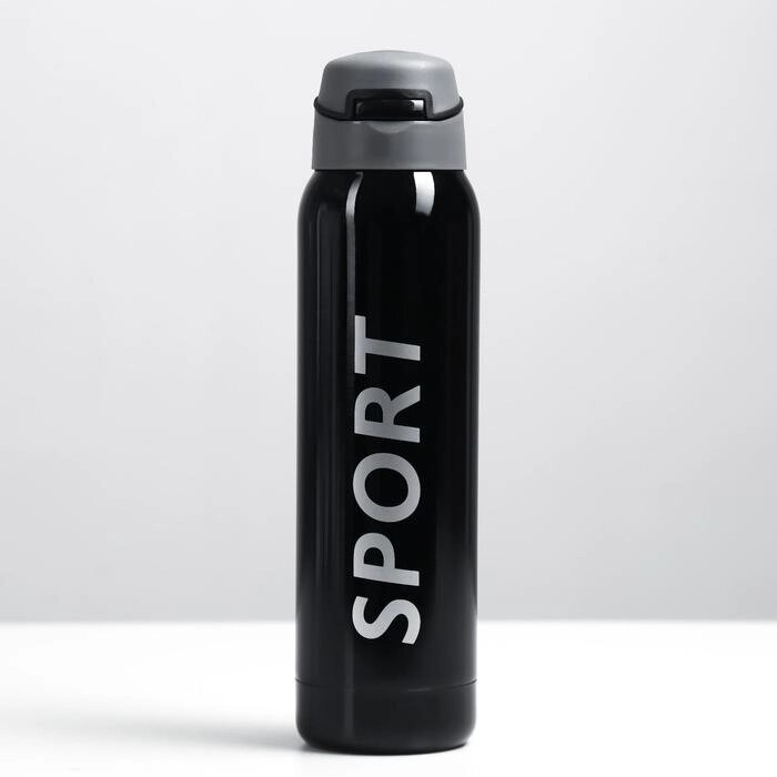 Термос "Спорт" с поильником, 500 мл, 5.5х23 см, черный от компании Интернет-гипермаркет «MOLL» - фото 1
