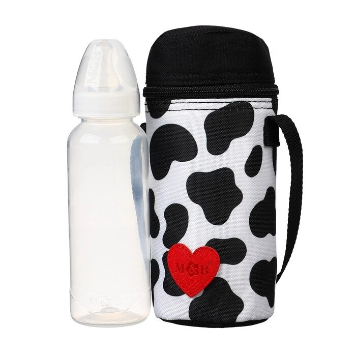 Термосумка для бутылочки "Люблю молоко", форма тубус от компании Интернет-гипермаркет «MOLL» - фото 1
