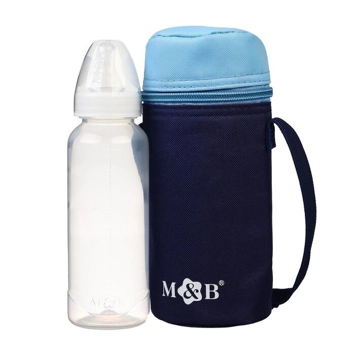 Термосумка для бутылочки M&B цвет синий/голубой, форма тубус от компании Интернет-гипермаркет «MOLL» - фото 1