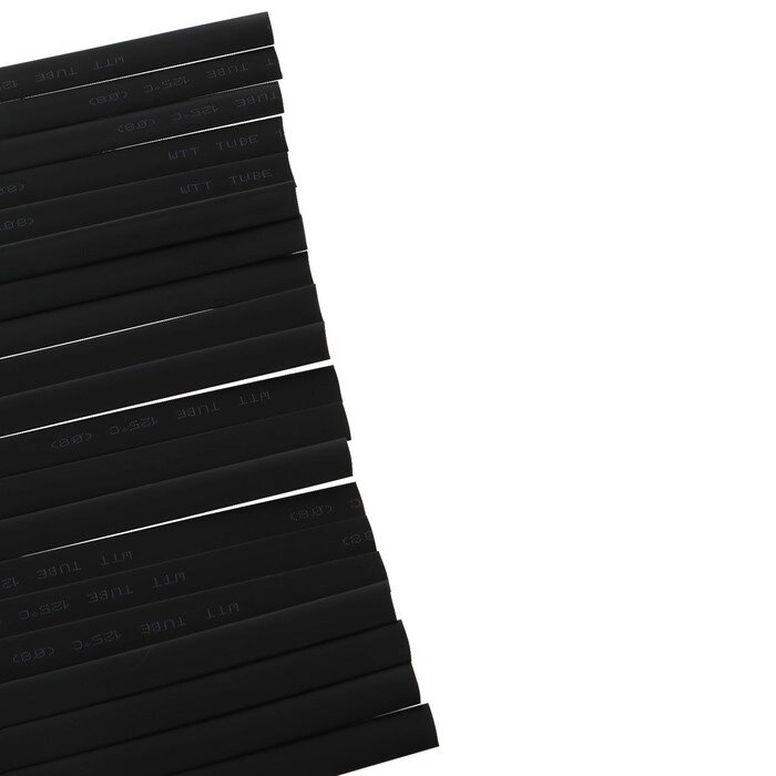 Термоусаживаемая трубка 8/4 мм, черная, упаковка 20 шт. по 1 м от компании Интернет-гипермаркет «MOLL» - фото 1