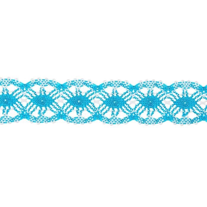 Тесьма плетёная сине-белый намотка по 20 метров от компании Интернет-гипермаркет «MOLL» - фото 1