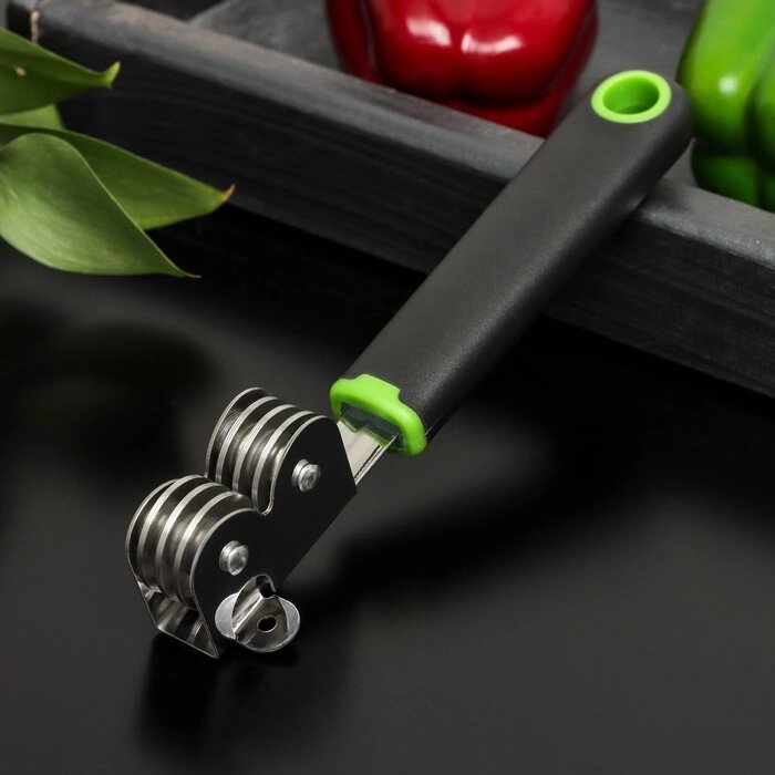 Точилка для ножей Доляна Lime, 18,33,5 см, цвет чёрно-зелёный от компании Интернет-гипермаркет «MOLL» - фото 1