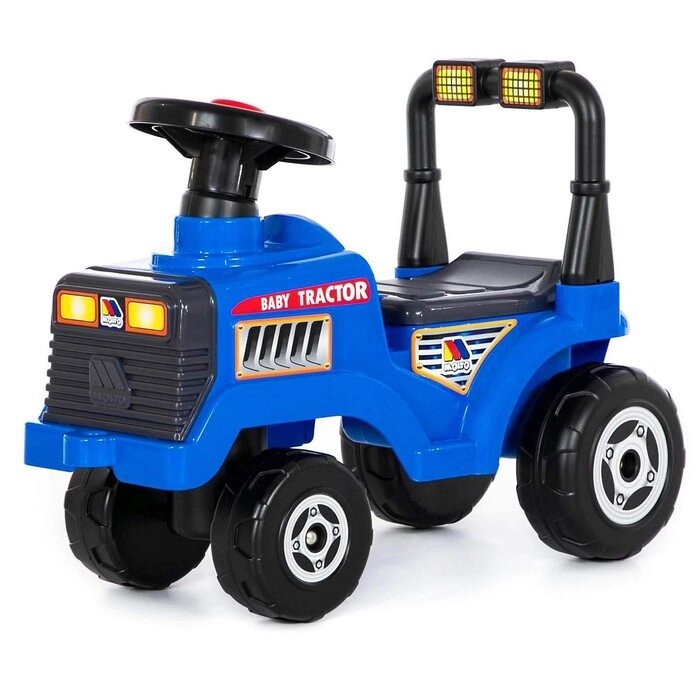 Толокар-трактор "Митя", цвет синий от компании Интернет-гипермаркет «MOLL» - фото 1