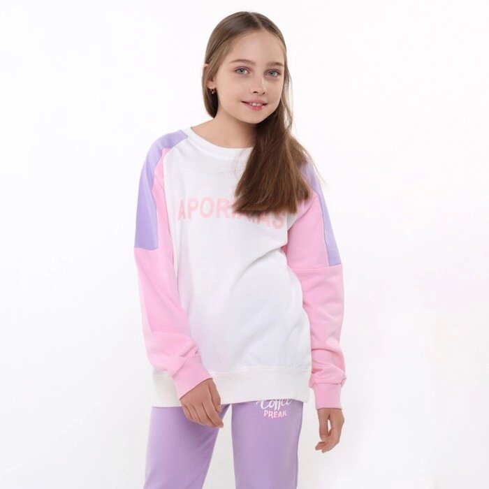 Толстовка для девочки, цвет сиренево-розовый, рост 122-128см от компании Интернет-гипермаркет «MOLL» - фото 1