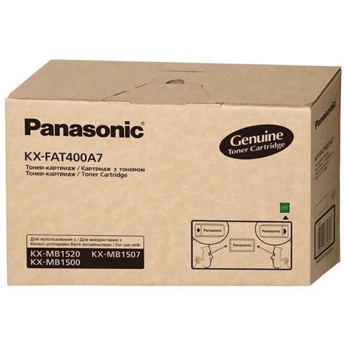Тонер Картридж Panasonic KX-FAT400A черный для Panasonic KX-MB1500/1520 (1800стр.) от компании Интернет-гипермаркет «MOLL» - фото 1
