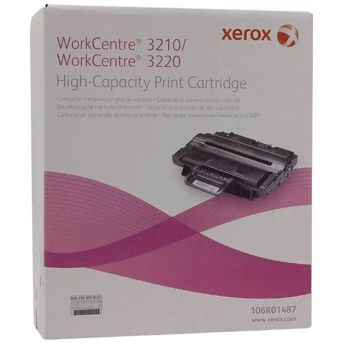 Тонер Картридж Xerox 106R01487 черный для Xerox WC 3210/3220 (4100стр.) от компании Интернет-гипермаркет «MOLL» - фото 1