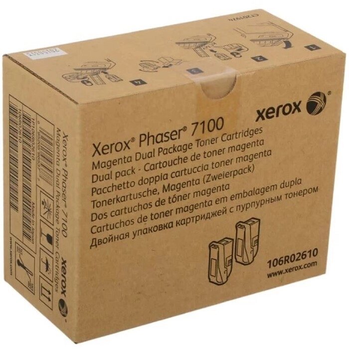 Тонер Картридж Xerox 106R02610 пурпурный для Xerox Ph 7100 (9000стр.) от компании Интернет-гипермаркет «MOLL» - фото 1