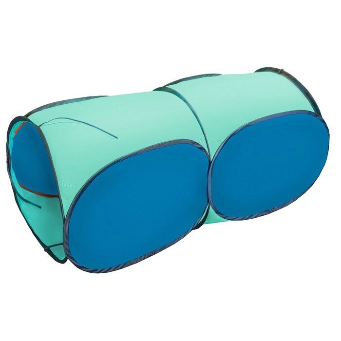 Тоннель, 2-секционный "Belon familia", цвет голубой+бирюза от компании Интернет-гипермаркет «MOLL» - фото 1