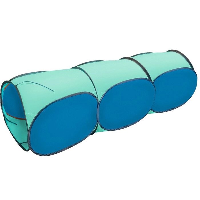Тоннель, 3-секционный "Belon familia", цвет голубой+бирюза от компании Интернет-гипермаркет «MOLL» - фото 1