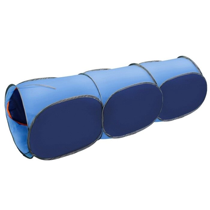 Тоннель, 3-секционный "Belon familia", цвет синий+голубой от компании Интернет-гипермаркет «MOLL» - фото 1