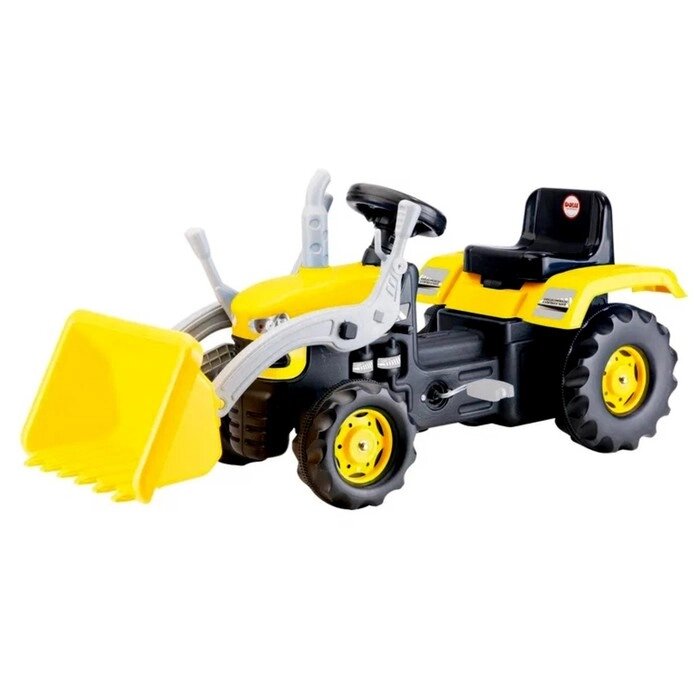 Трактор-экскаватора педальный, цвет жёлто-чёрный от компании Интернет-гипермаркет «MOLL» - фото 1