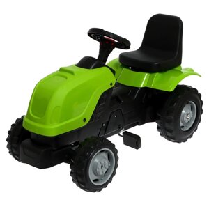 Трактор на педалях зеленый 01-003