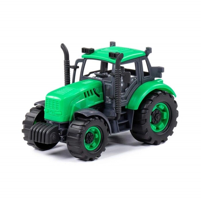 Трактор "Прогресс" инерционный, цвет зелёный 94162 от компании Интернет-гипермаркет «MOLL» - фото 1