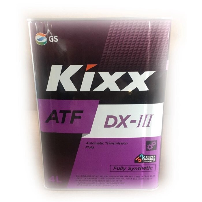 Трансмиссионная жидкость Kixx ATF DX-III, 4 л от компании Интернет-гипермаркет «MOLL» - фото 1