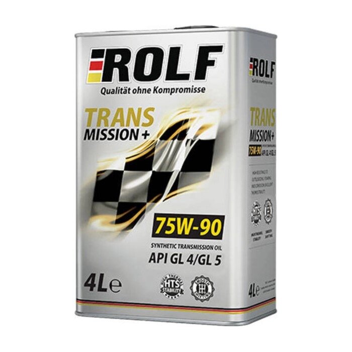 Трансмиссионное масло Rolf 75W-90 API GL-4 полусинтетика, 4 л от компании Интернет-гипермаркет «MOLL» - фото 1