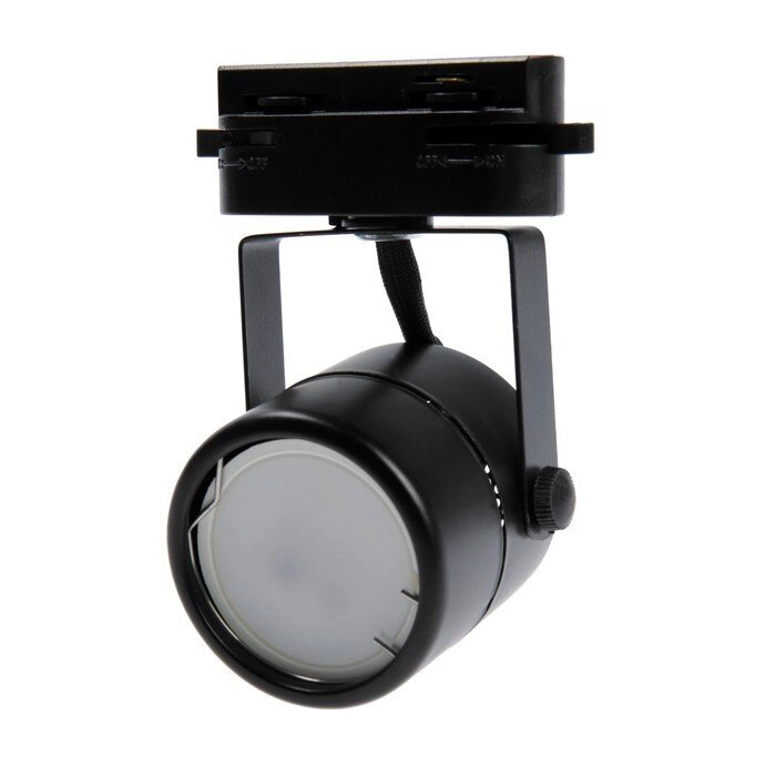 Трековый светильник Luazon Lighting под лампу Gu10, круглый, корпус черный от компании Интернет-гипермаркет «MOLL» - фото 1
