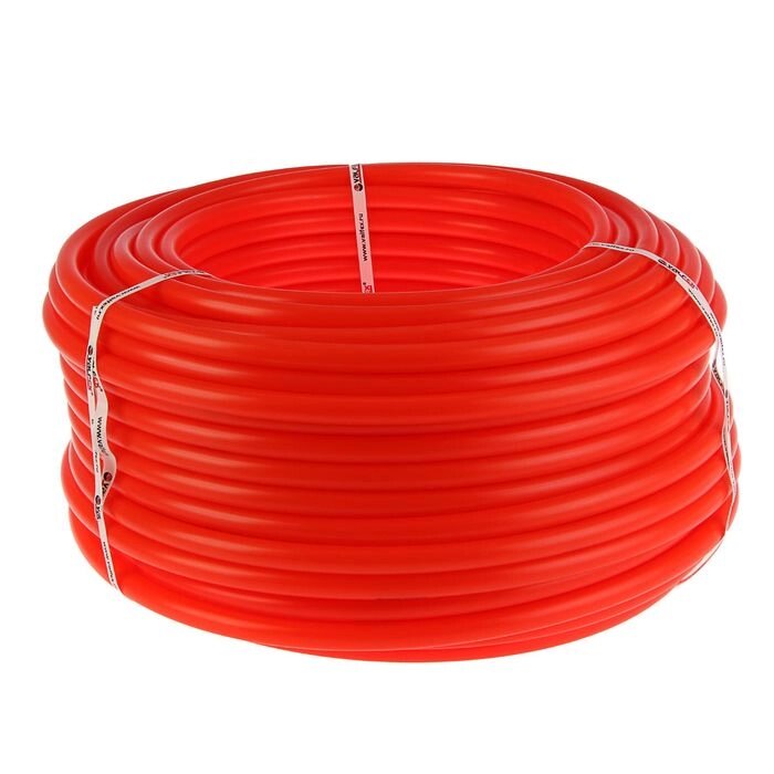 Труба из полиэтилена VALFEX, PERT, d=20х2 мм, бухта 100 м, для теплого пола, красная от компании Интернет-гипермаркет «MOLL» - фото 1