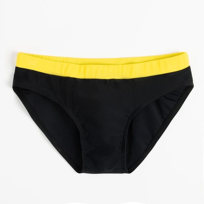 Трусы купальные для мальчика MINAKU, цвет чёрный/жёлтый, рост 86-92 от компании Интернет-гипермаркет «MOLL» - фото 1