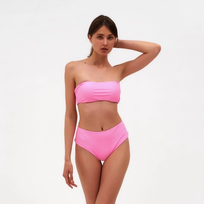 Трусы купальные женские MINAKU бразильяна, цвет розовый, размер 50 от компании Интернет-гипермаркет «MOLL» - фото 1