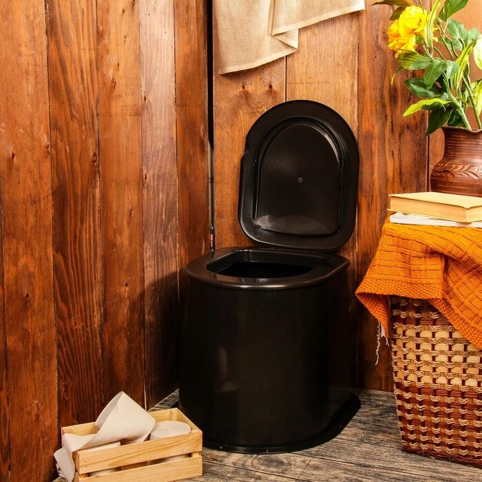 Туалет дачный, h = 39 см, без дна, с креплением к полу, "Эконом" от компании Интернет-гипермаркет «MOLL» - фото 1