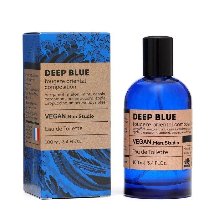 Туалетная вода мужская Vegan Man Studio Deep Blue, 100 мл от компании Интернет-гипермаркет «MOLL» - фото 1
