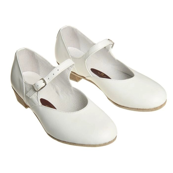 Туфли народные женские, длина по стельке 18,5 см, цвет белый ##от компании## Интернет-гипермаркет «MOLL» - ##фото## 1