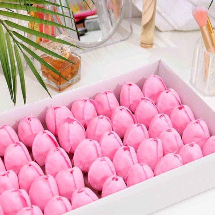 Тюльпаны мыльные розовые, набор 50 шт от компании Интернет-гипермаркет «MOLL» - фото 1